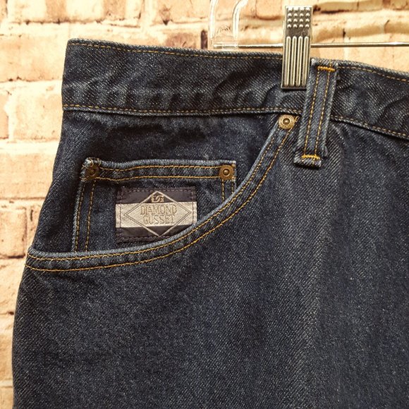 Diamond Gusset Jeans Size 44X33 EUC - Picture 6 of 14